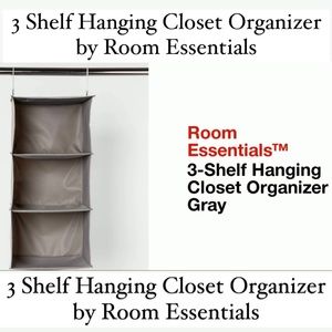 🆕 3 Shelf Hanging Closet Organizer by Room Essentials